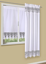 Fensterdekoration aus reiner Baumwolle mit hochwertiger Spitze 