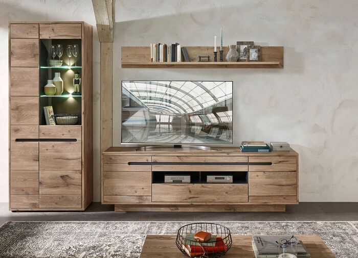 Wohnwand mit LED-Beleuchtung WILDEICHE