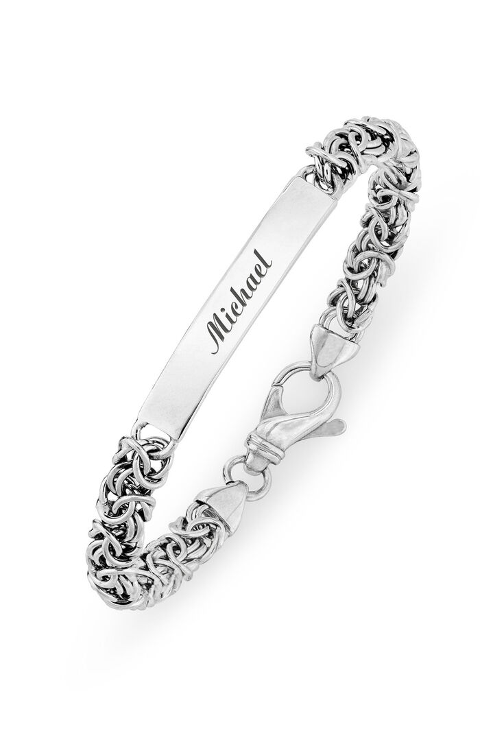 Königsketten-Armband aus Silber 