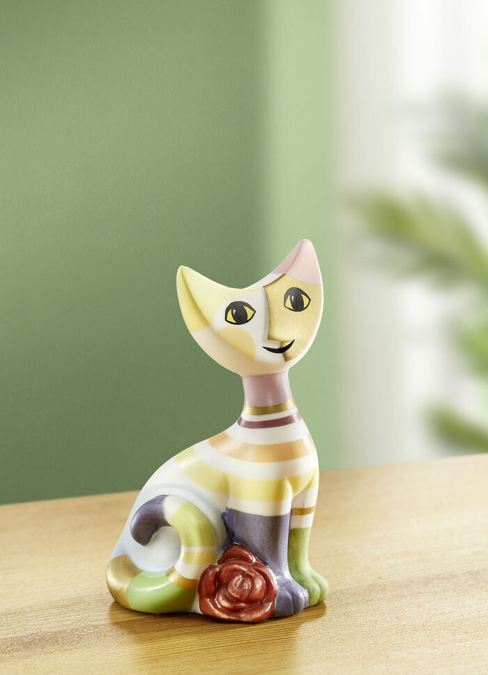 Katze mit Rose von „Goebel“ 