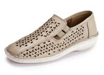 ELENA EDEN Slipper aus schattiertem Nappaleder BEIGE
