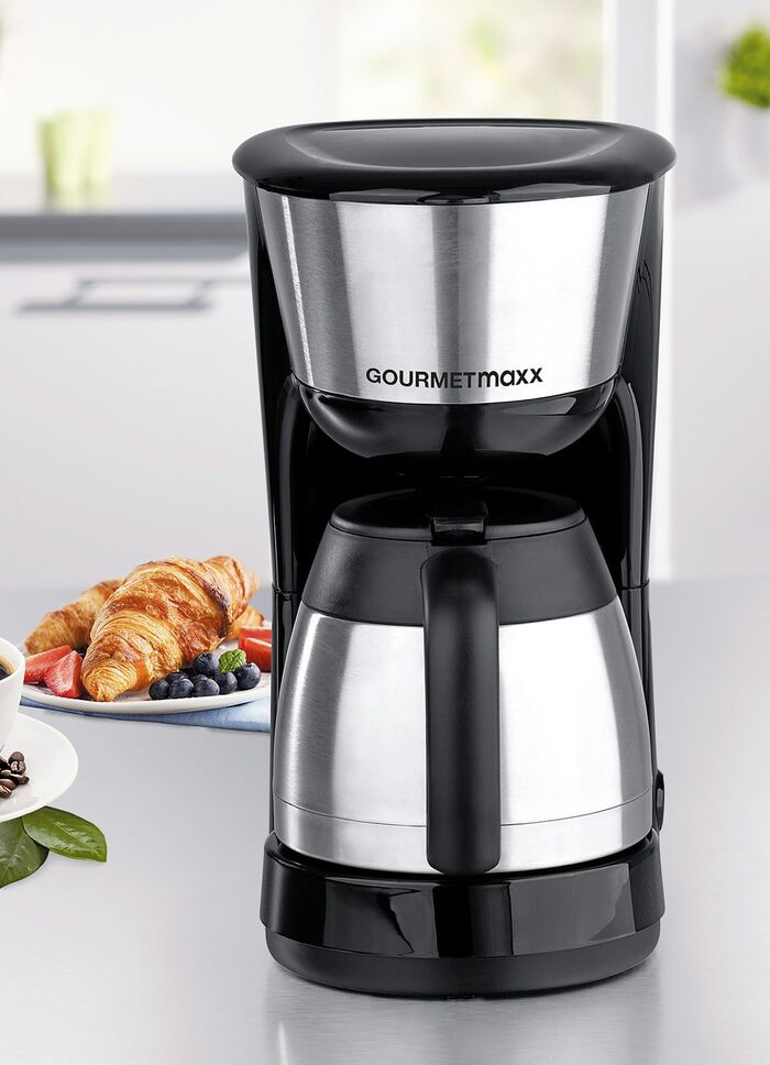 Gourmetmaxx Thermo-Kaffeemaschine SCHWARZ