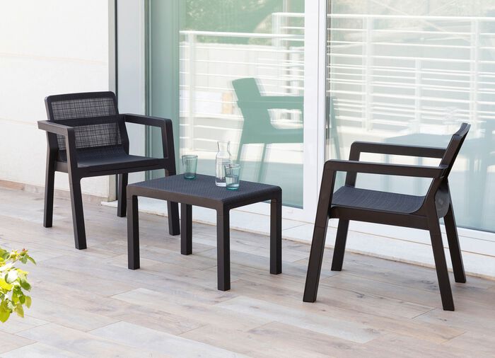 Balkon-Set &laquo;Riviera&raquo;, 3-teilig 