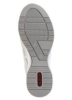 Rieker Schnür-Sneaker aus bedrucktem Synthetikmaterial HELLGRAU-SILBER