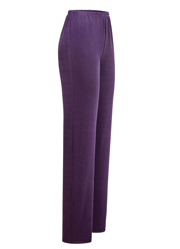 Hose mit edlem Glanz VIOLETT