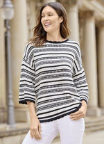 Pullover in Ringeldessin 