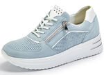 Waldläufer Sneaker mit Lackeinsätzen HELLBLAU