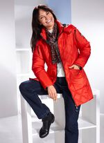 Jacke mit abnehmbarer Kapuze SIGNALROT