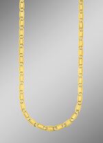 Massive Pl&auml;ttchenkette, diamantiert 