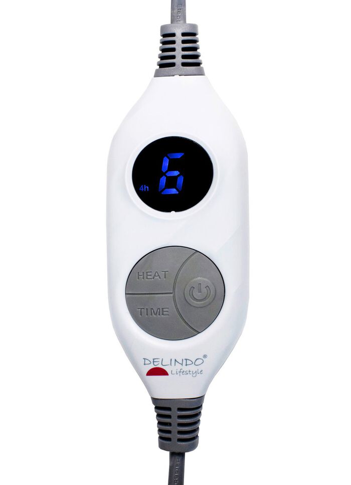 XXL-Heizdecke in Lammfell-Optik GRAU