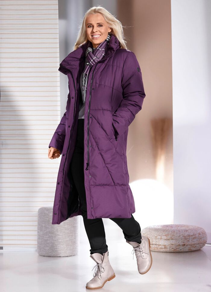 Funktionsmantel mit verstaubarer Kapuze AMETHYST