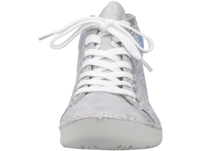 Rieker Schn&uuml;r-Bootie aus originell bedrucktem Synthetikmaterial 