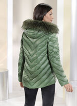 Funktionsjacke mit fester Kapuze 