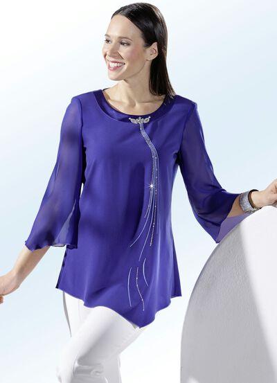 Tunika mit glänzenden Schmucksteinen 