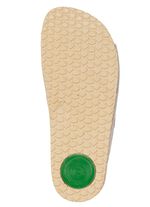 Mubb, bequeme Damen-Pantoletten, Weite H, mit Klettverschluss SAND