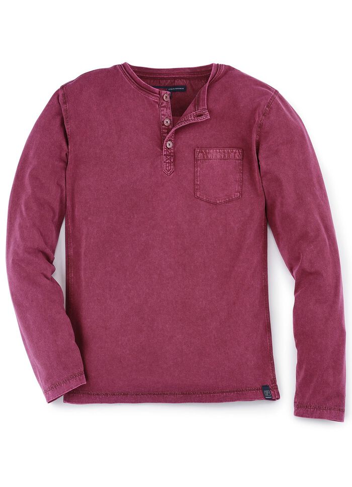 Langarm-Shirt von &laquo;Paddock's&raquo; in 3 Farben BORDEAUX