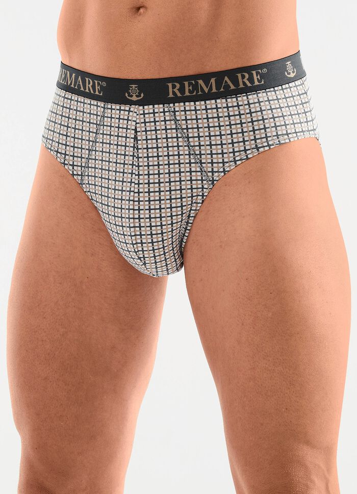 F&uuml;nferpack Slips mit Karodessin 