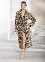 Bademantel in angesagtem Leo-Print 