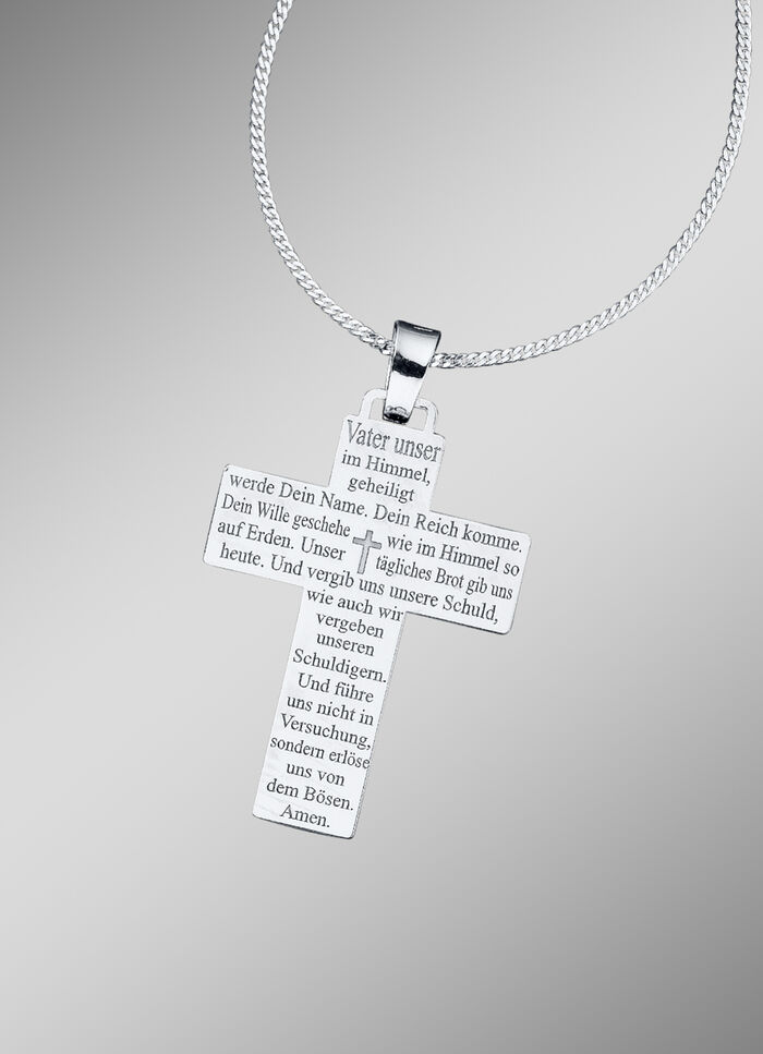 Anhänger mit komplettem Vater unser... und Panzerkette 