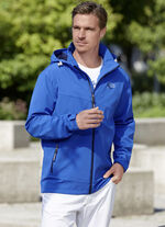 Softshell-Kurzjacke mit abtrennbarer Kapuze