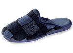 Pantoffel aus weichem Plüschmaterial BLAU