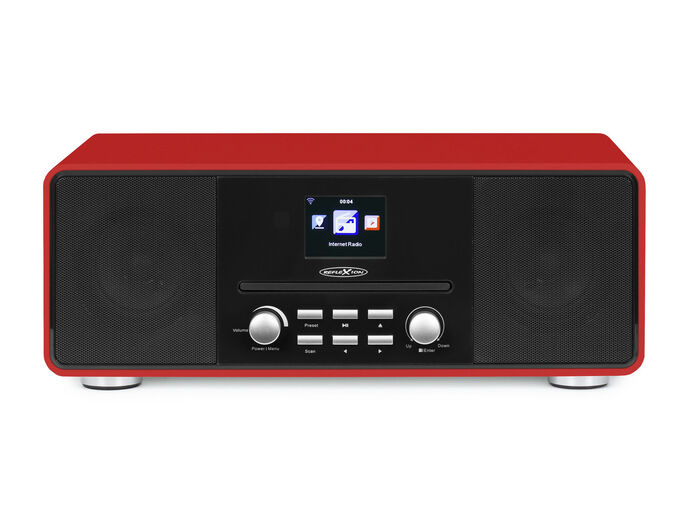 Reflexion HRA19INT Stereoanlage mit Internet-Radio ROT