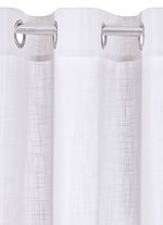 Halbtransparenter &Uuml;bervorhang in Leinenoptik 