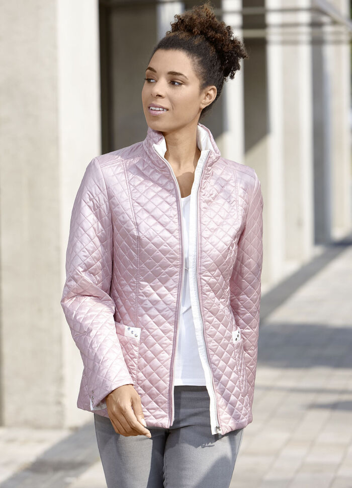 Jacke mit aufgesetzen Taschen PUDERROSÉ
