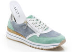Sneaker mit wei&szlig;en Bes&auml;tzen MINT-JEANS