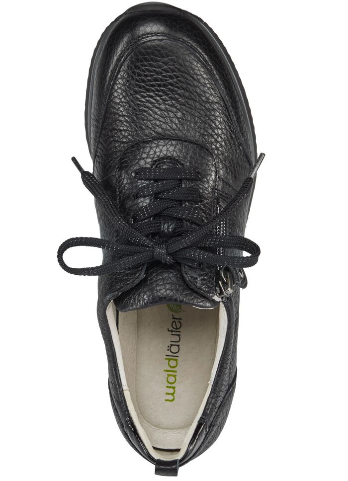 Waldl&auml;ufer, leichte Damen-Sneaker, Weite H, mit herausnehmbarem Fussbett SCHWARZ
