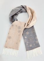 Schal mit Schneeflocken-Dessin 