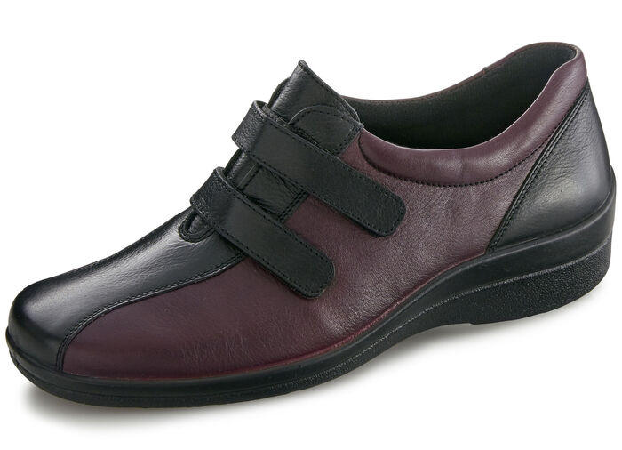 Slipper mit Klettverschluss CHIANTI-SCHWARZ