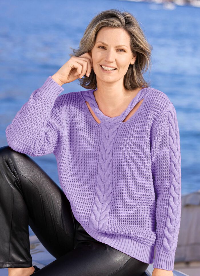 Pullover mit Cut-Outs 