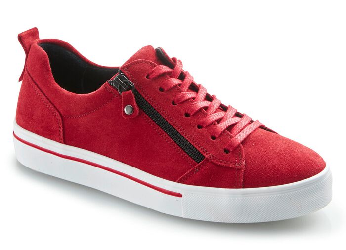 Toosoft Sneaker aus Veloursleder ROT