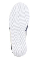 Waldl&auml;ufer Sneaker aus edlem Leder-Materialmix JEANS-NATURWEISS