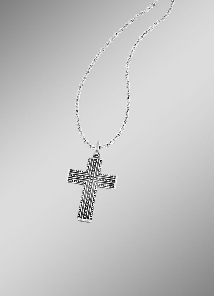 Kreuzanh&auml;nger aus Edelstahl mit Ankerkette 