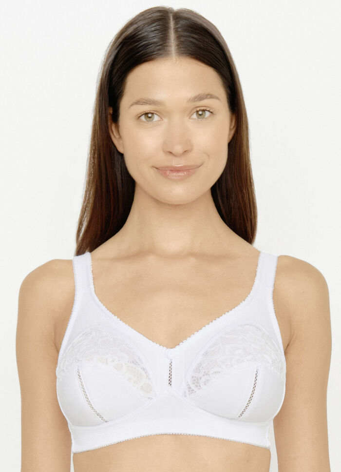 Zweierpack BH mit Spitzeneinsätzen 2X WEISS