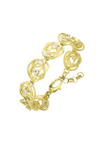 Mattiertes Armband mit Zirkonia 