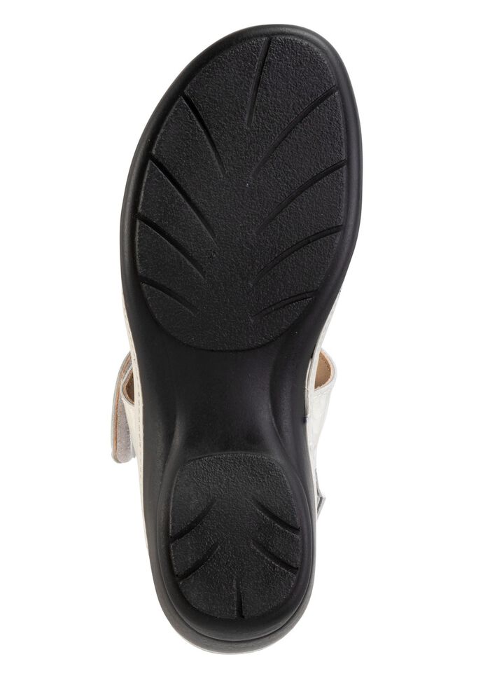 ELENA EDEN, schicke Damen-Sandalen, Weite H, mit herausnehmbarem Fussbett ECRU