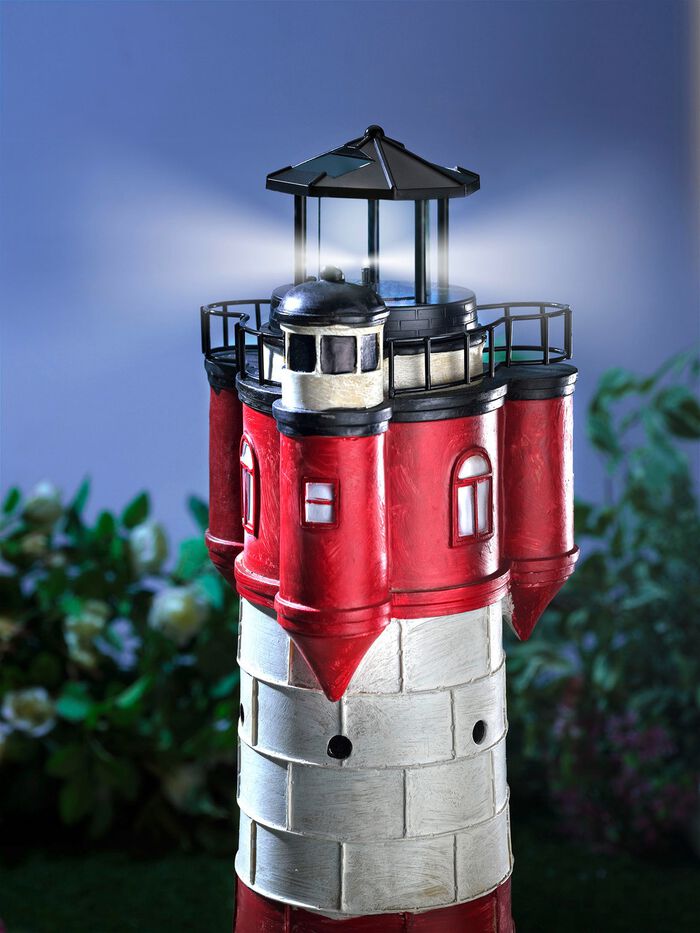 Wetterfester Solar-Leuchtturm XL 