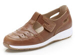 Slipper mit luftigen Durchbrüchen COGNAC