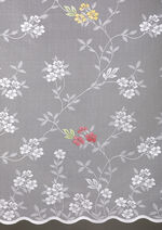 Blumenfenster-Vorhang mit Universalschienenband MULTICOLOR