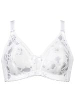 Naturana Minimizer-BH mit dezent glänzendem Floraldruck WEISS