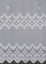 Vorhang Ornament mit Universalschienenband WEISS
