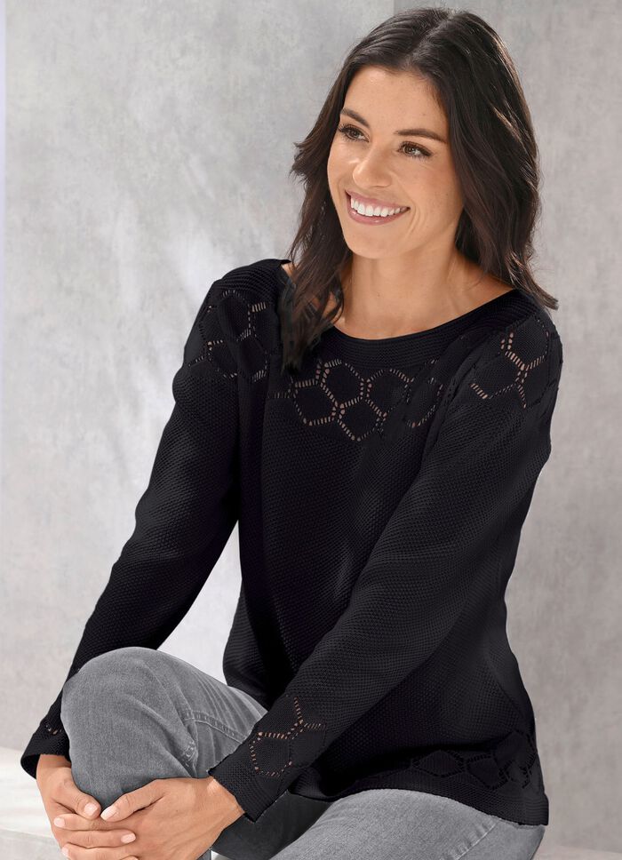 Pullover mit nachhaltig recycelter Baumwolle 