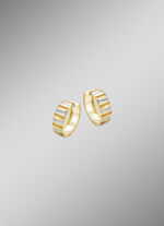 Eleganz in jeder Facette – Tricolor-Klappcreolen 