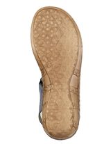 ELENA EDEN, klassische Damen-Sandalen, Weite G, mit Klettverschluss BLAU