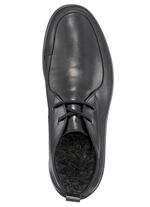 Schn&uuml;r-Bootie mit Wechselfussbett SCHWARZ