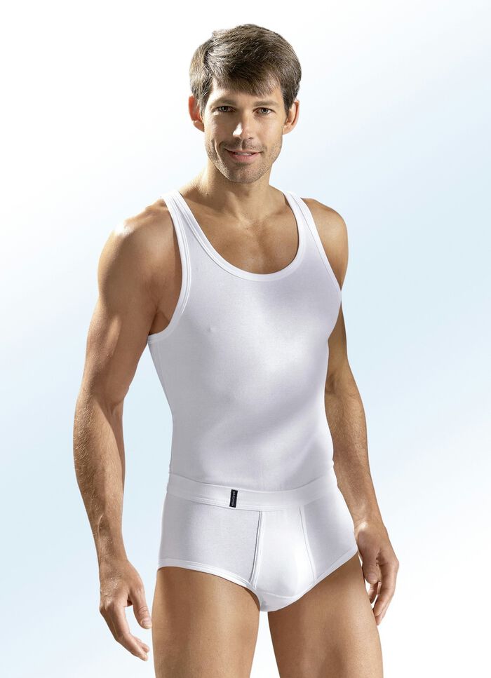 Dreierpack Sportjacken aus Feinripp, wei&szlig;, Bio-Baumwolle 