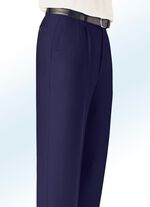 &laquo;Klaus Modelle&raquo;-Hose mit seitlichen Paspeltaschen in 5 Farben MARINE